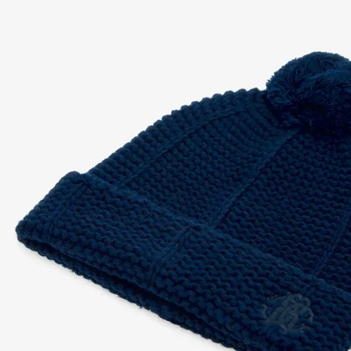 Dark Blue Pom-Pom Hat Unisex - Roberto Cavalli - Modalova
