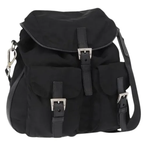 Pre-owned Leather Backpack - Prada Vintage - Modalova