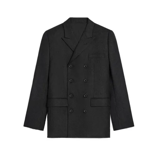 Wool Blazer with Notched Lapels - Celine - Modalova