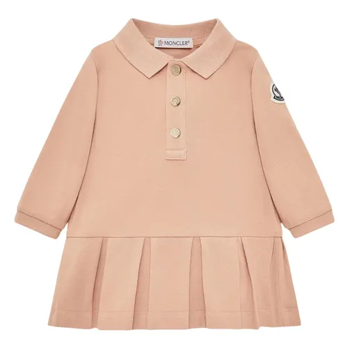 Pink Polo Dress for Baby Girls - Moncler - Modalova