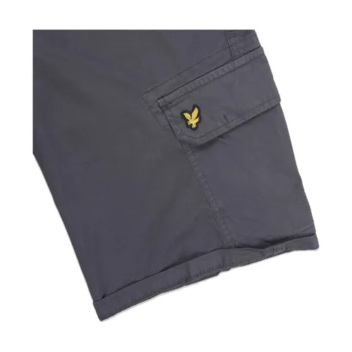 Pantaloni Cargo Blu Scuro Stile Bermuda - Lyle & Scott - Modalova