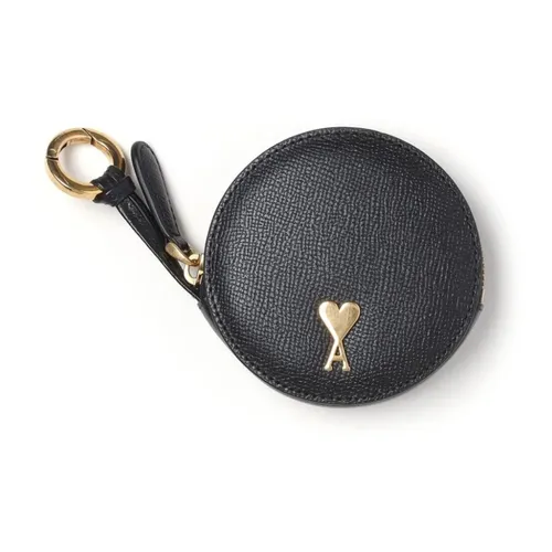 Leather Casual Wallet - Ami Paris - Modalova