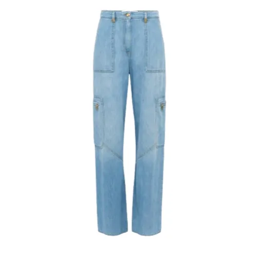 Jeans > Straight Jeans - - Elisabetta Franchi - Modalova