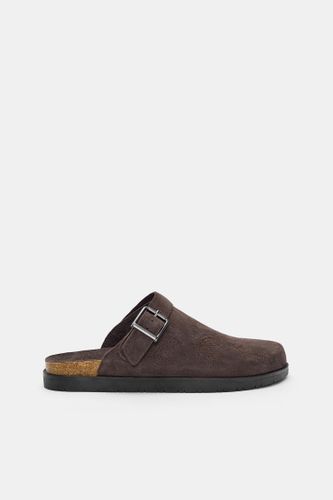 Sabots Cuir À Boucle - Pull&Bear - Modalova