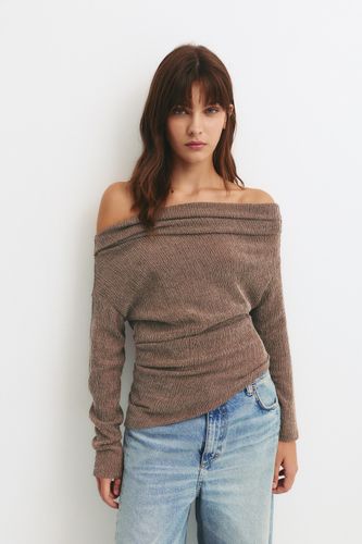 Top Bambula Col Bateau - Pull&Bear - Modalova