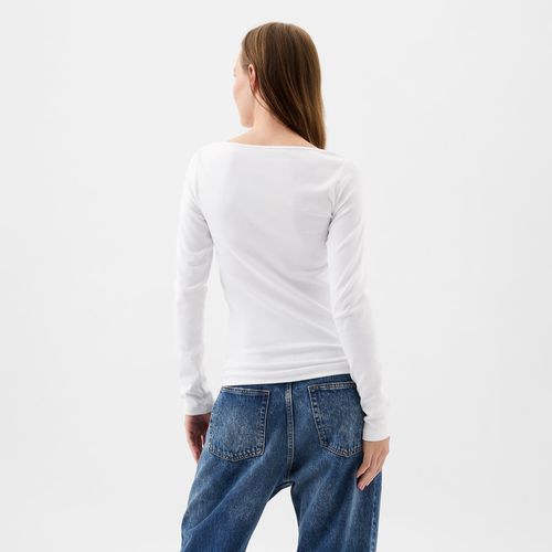 Longsleeve Bateau Neck Modal Top XL - GAP - Modalova