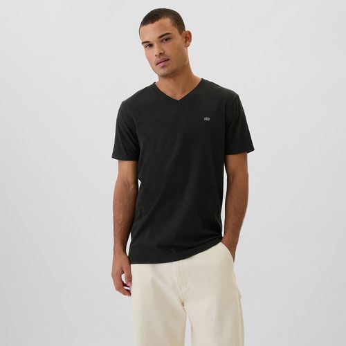 Maglietta Micro Logo Vneck Tee L - GAP - Modalova