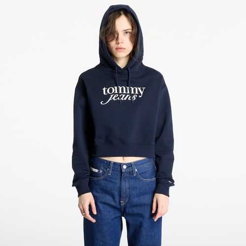 Sweatshirt Tommy Jeans Relaxed Cropped Script Hoodie S - Tommy Hilfiger - Modalova