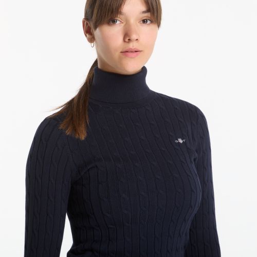 Maglione Stretch Cotton Cable Turtleneck S - Gant - Modalova