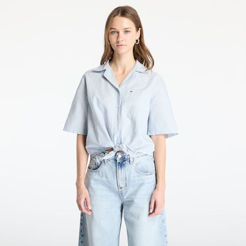 Chemise Tommy Jeans Crop Linen Shortsleeve Shirt S - Tommy Hilfiger - Modalova