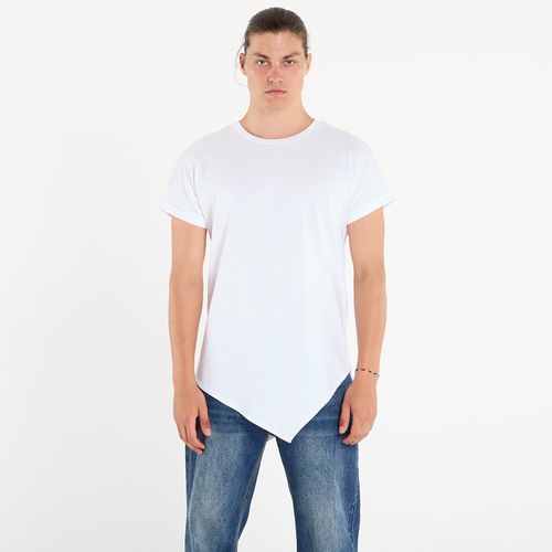 T-shirt Asymetric Long Tee S - Urban Classics - Modalova