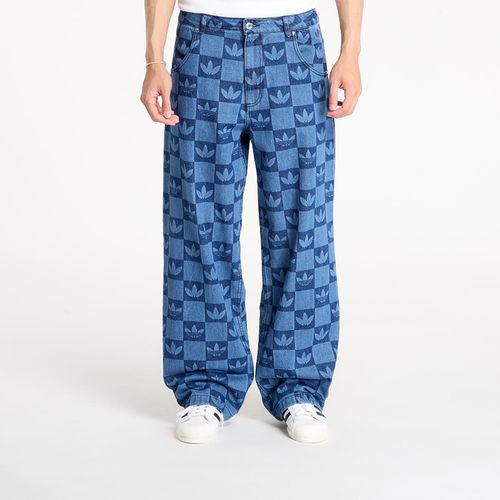 Pantalons adidas Monogram All Over Print Regular Denim Pants 36 - adidas Originals - Modalova