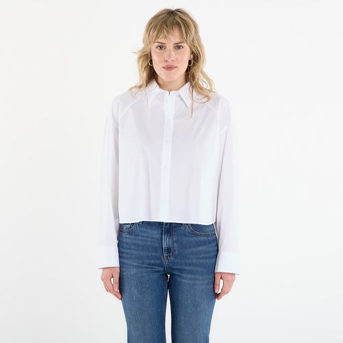 Camicia Jeans Solid Boxy Cropped Shirt M - Calvin Klein - Modalova