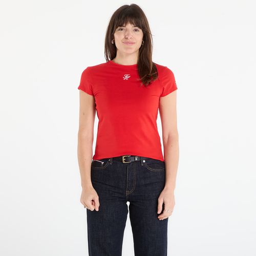 Maglietta Script Slim Ss Tee L - Tommy Hilfiger - Modalova