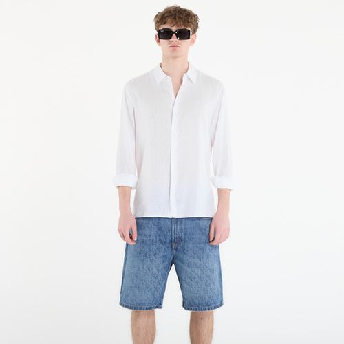 Camicia Ls Solid Linen Classic Shirt L - Calvin Klein - Modalova