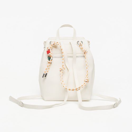Zaino Back Half Logo Luena Mini Ecru Backpack Universal - Desigual - Modalova