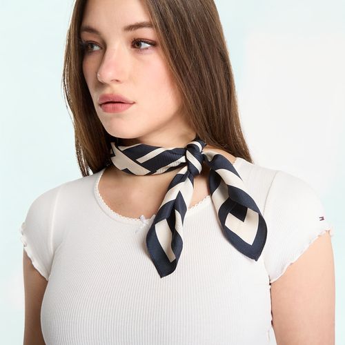 Sciarpa Th Elevated Chic Silk Square Scarf Universal - Tommy Hilfiger - Modalova