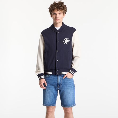 Felpa Script Colorblock Bomber L - Tommy Hilfiger - Modalova