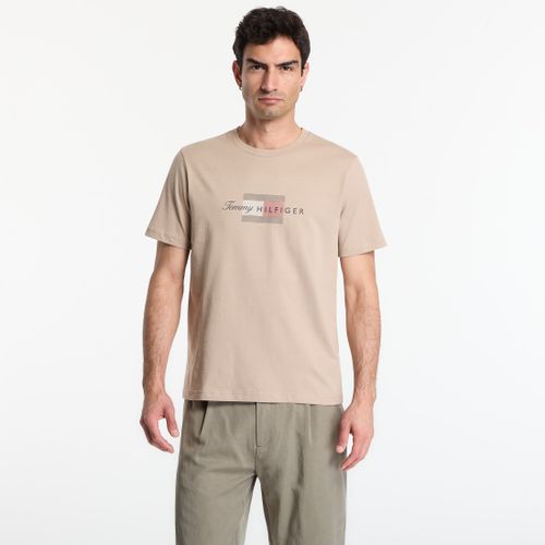 Maglietta Script Flag Regular Tee M - Tommy Hilfiger - Modalova