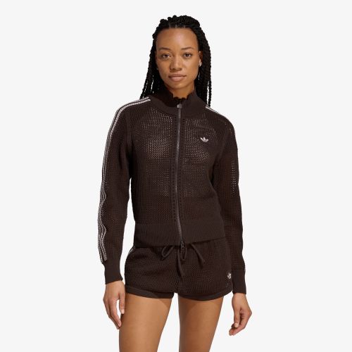 Felpa adidas Knitted Crochet Firebird Track Top M - adidas Originals - Modalova