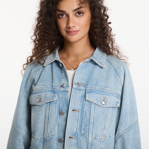 Giacca Jeans Branded Boxy Denim Jacket M - Calvin Klein - Modalova
