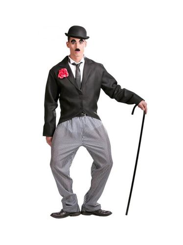 Disfraz de Charlie Chaplin para hombre adulto multicolor M - Fiestas guirca - Modalova