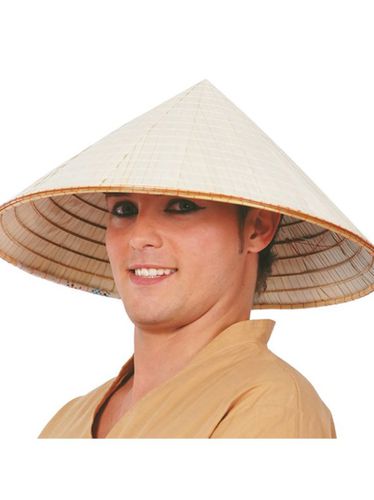 Sombrero Vietnamita de paja multicolor UNIQUE - Fiestas guirca - Modalova