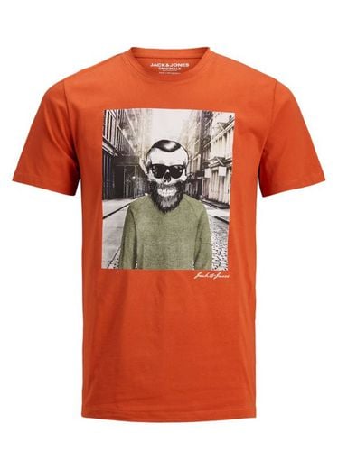 Camiseta estampada sostenible naranja XS - Jack & jones - Modalova