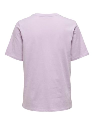 Camiseta manga corta lisa lila L - Only - Modalova