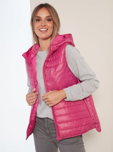 Chaleco acolchado con capucha y bolsillos rosa 3XL - Venca - Modalova