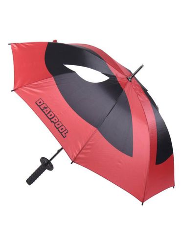 Paraguas manual estampado adulto rojo 17 - Deadpool - Modalova