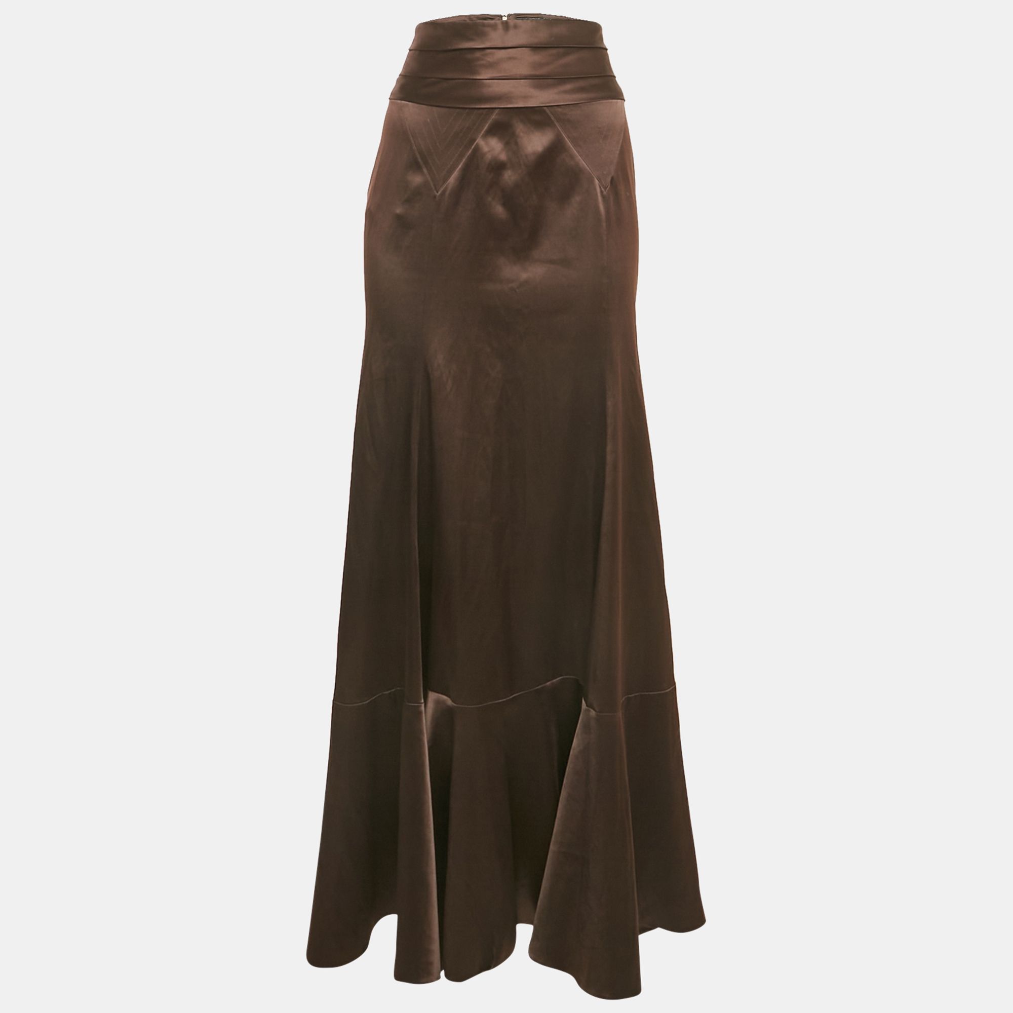 Stretch Satin Maxi Skirt M - Just Cavalli - Modalova