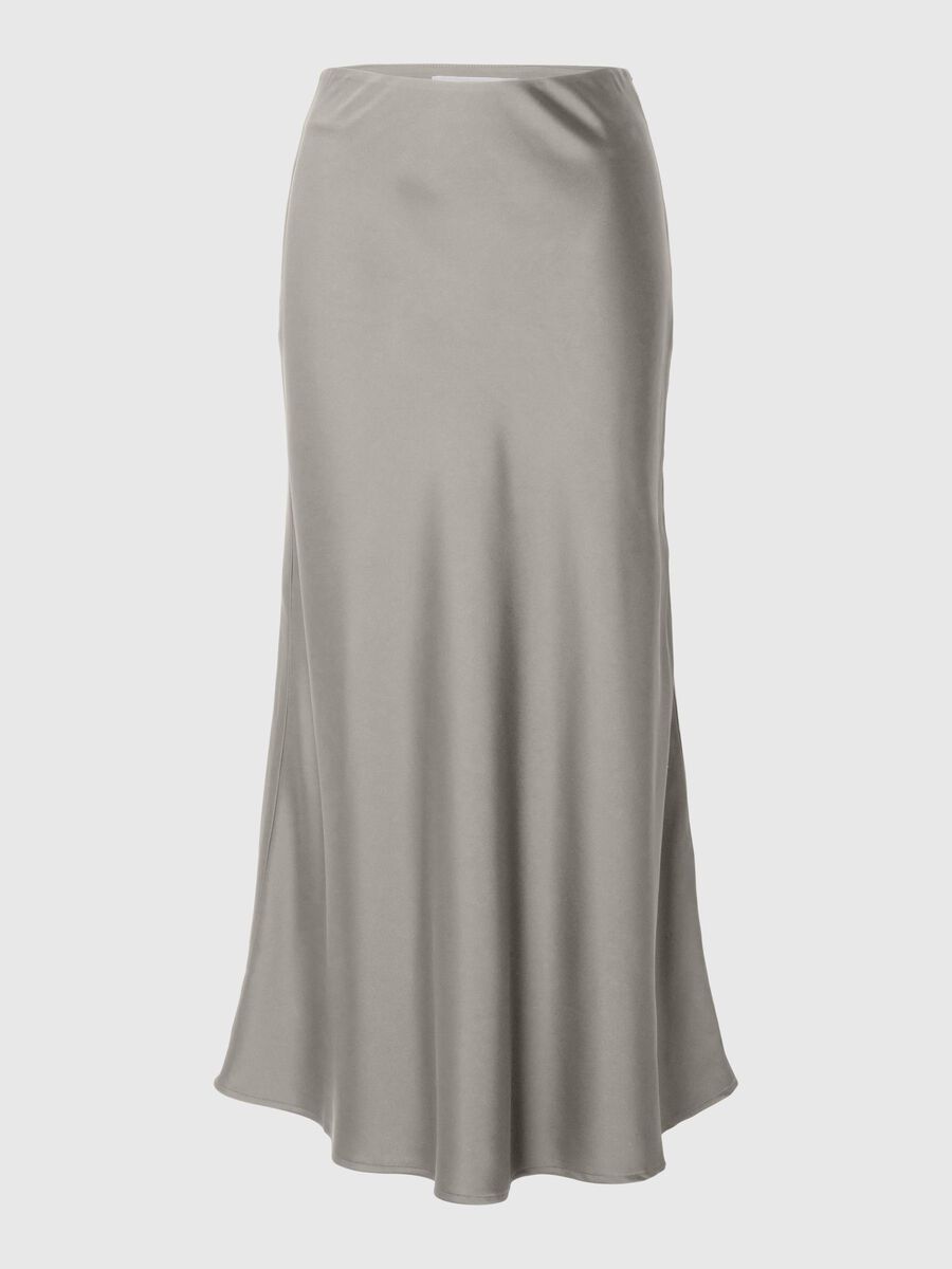 Satin Maxi Skirt - Selected - Modalova