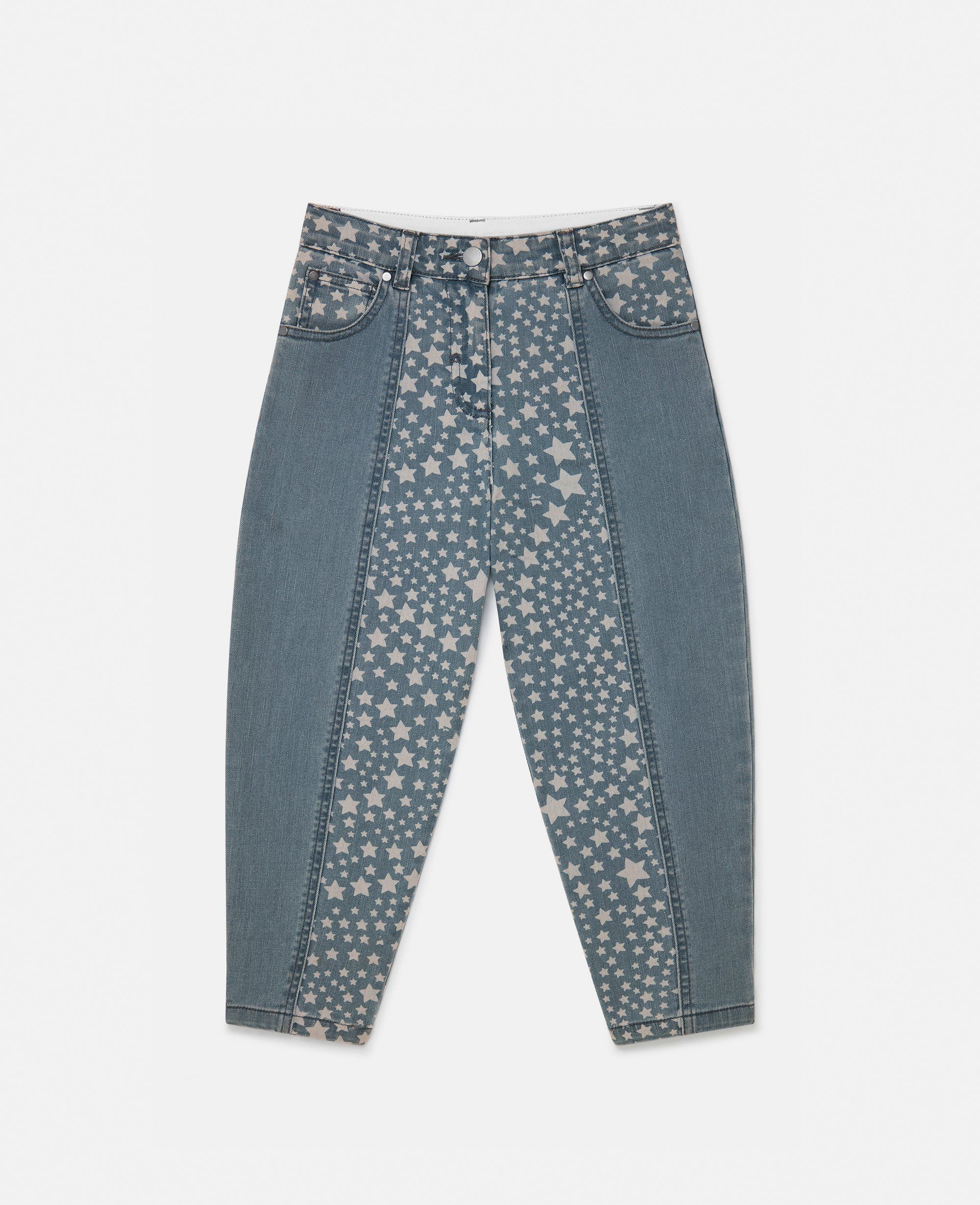 Star Pattern Chaps Denim Jeans, Woman, , Size: 3 - Stella McCartney - Modalova