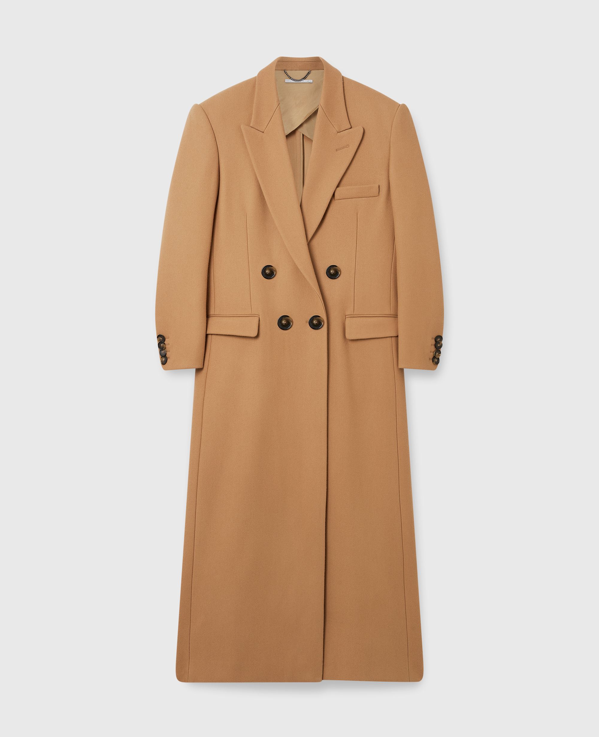 Zweireihiger, langer Mantel, Frau, , Größe: 38 - Stella McCartney - Modalova