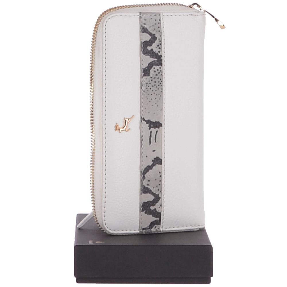 Ashwood Womens 8 Card Zip Around Large Leather Purse: Ash-20 White NA - Ashwood Handbags - Modalova