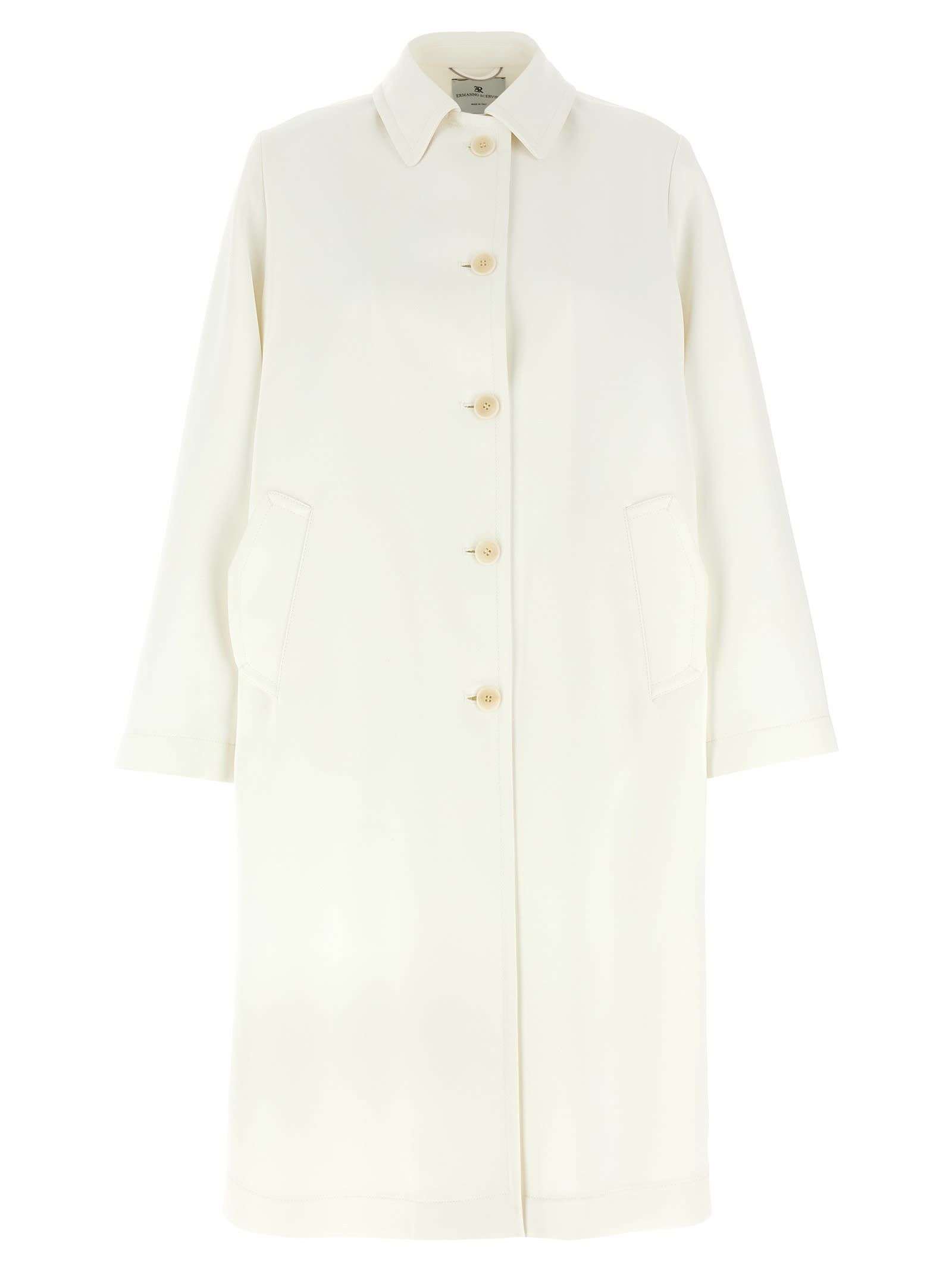 Single-breasted Coat - Ermanno Scervino - Modalova