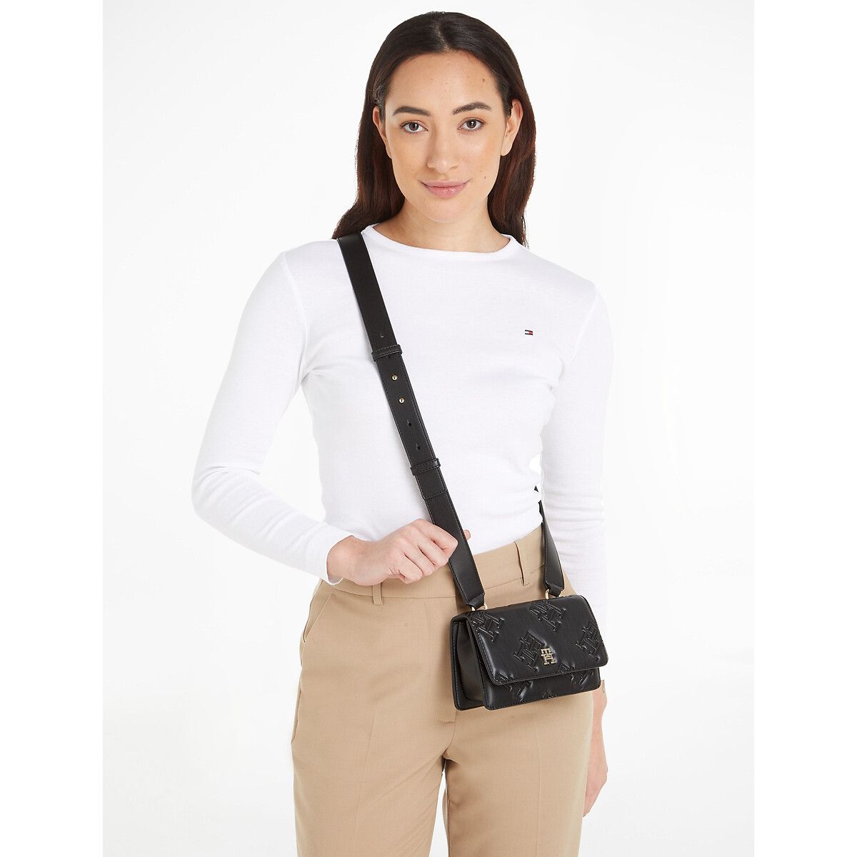 Borsa A Tracolla Th Refined Crossover Mono - tommy hilfiger - Modalova