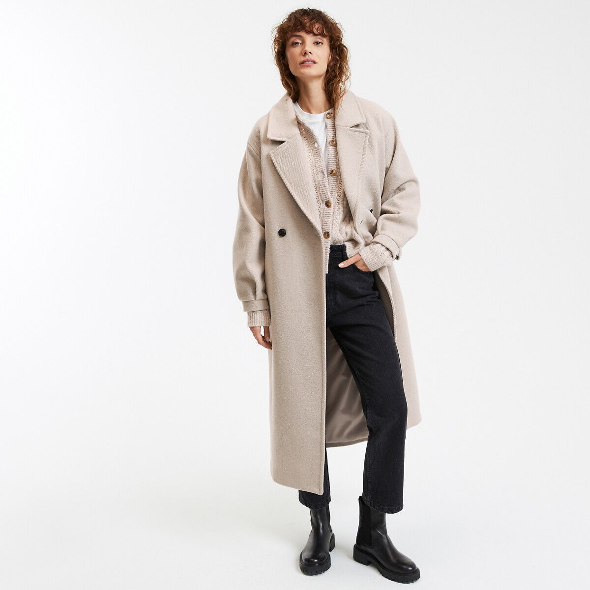 Cappotto Maxi Lunghezza Con Bottoni Donna Taglie XS - la redoute collections - Modalova