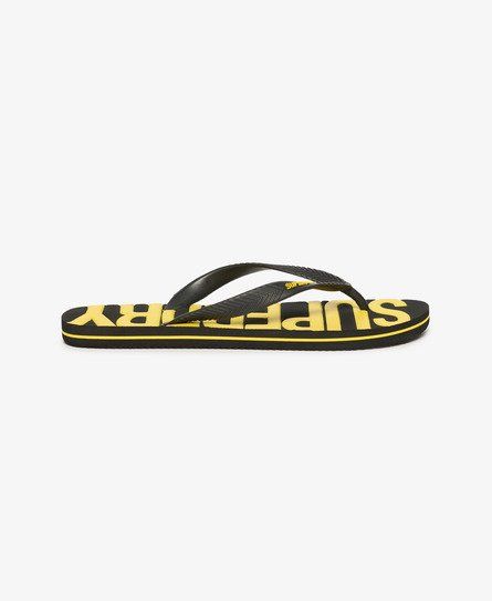 Men's Vintage Flip Flops Black - Size: S - Superdry - Modalova