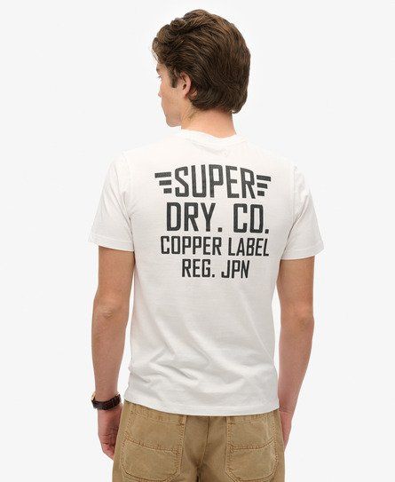 Men's Copper Label Relaxed T-shirt White / Optic - Size: L - Superdry - Modalova