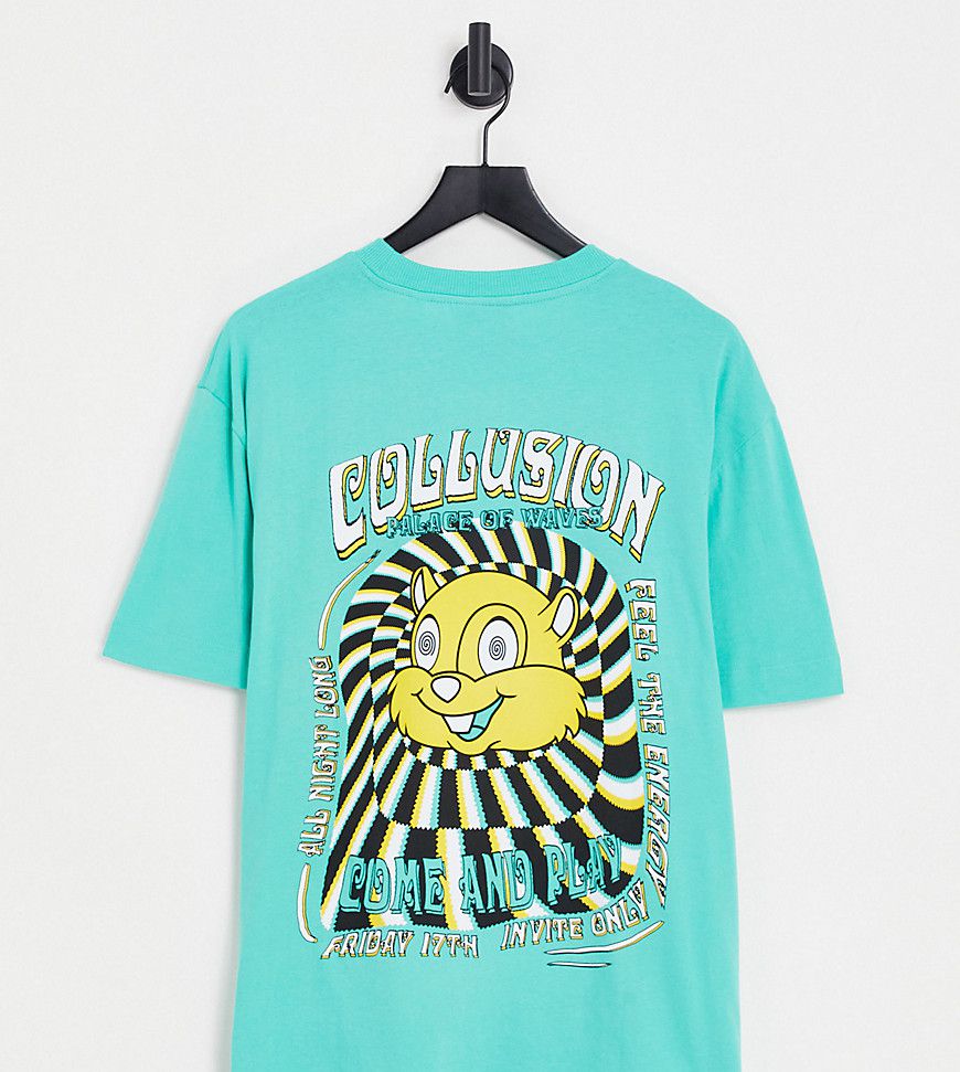 T-shirt con stampa di scoiattolo - Collusion - Modalova