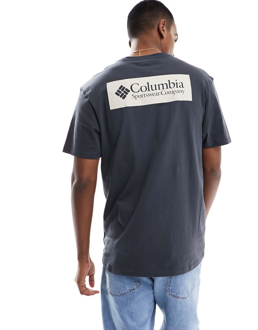 North Cascades - T-shirt nera con stampa sul retro - Columbia - Modalova