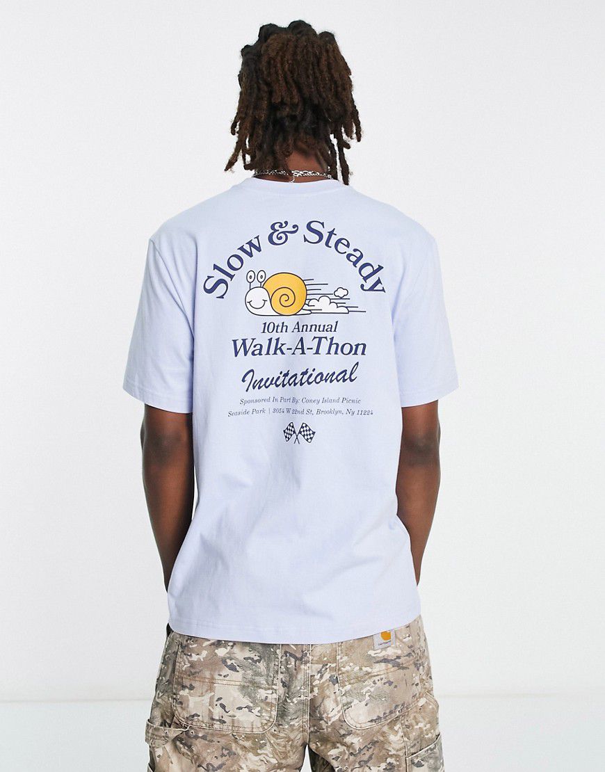 T-shirt con stampa "walk-a-thon" sul davanti e sul retro - Coney Island Picnic - Modalova