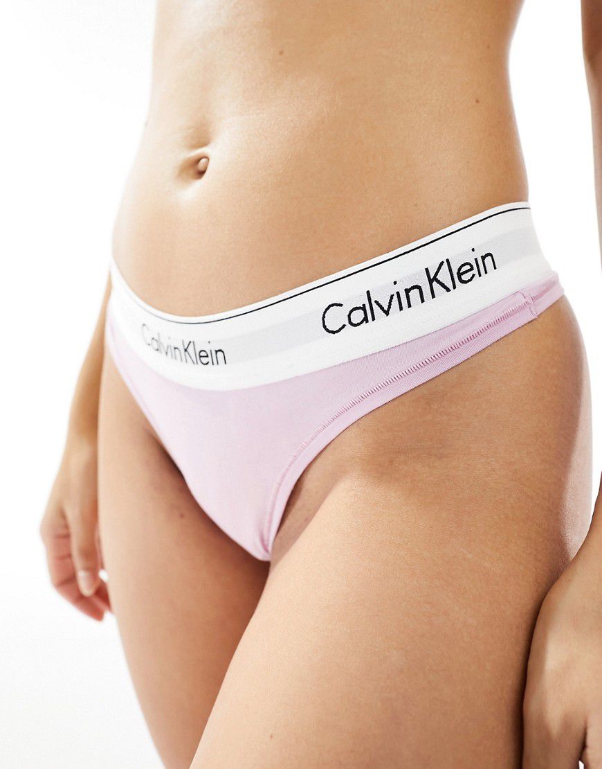 Modern Cotton - Perizoma lilla a vita alta - Calvin Klein - Modalova