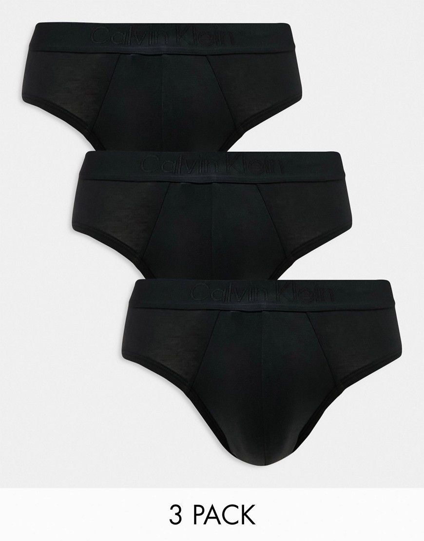 CK Black - Confezione da 3 slip neri - Calvin Klein - Modalova