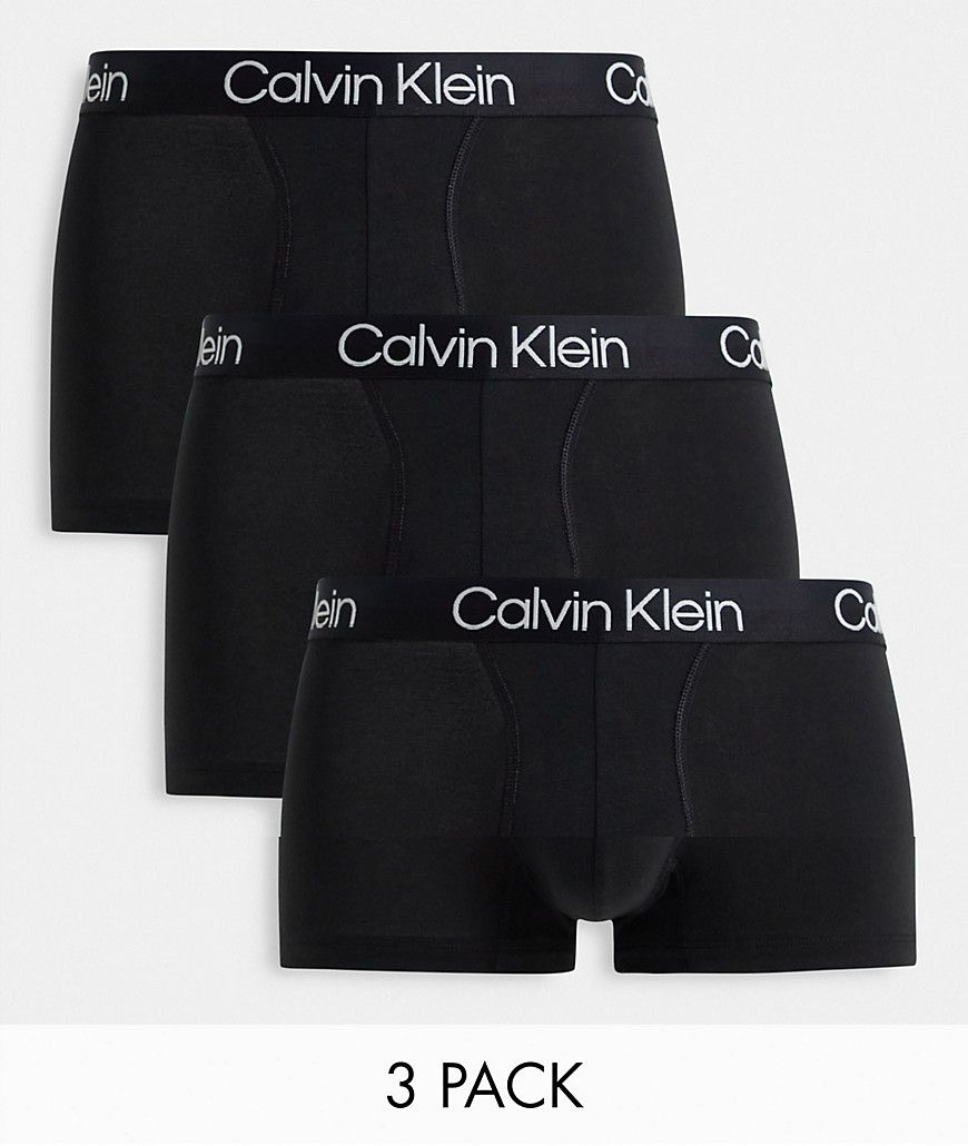 Confezione da 3 boxer aderenti neri - Calvin Klein - Modalova