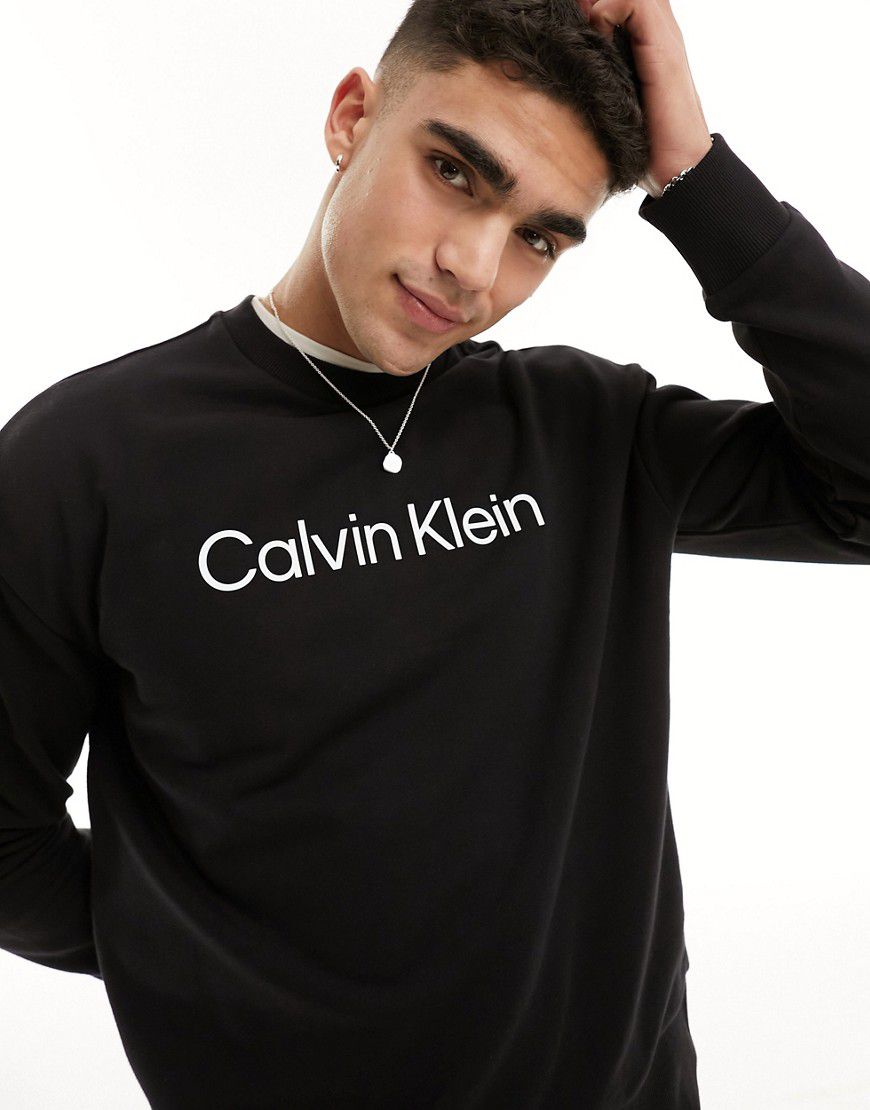 Hero - Felpa confortevole nera con logo - Calvin Klein - Modalova