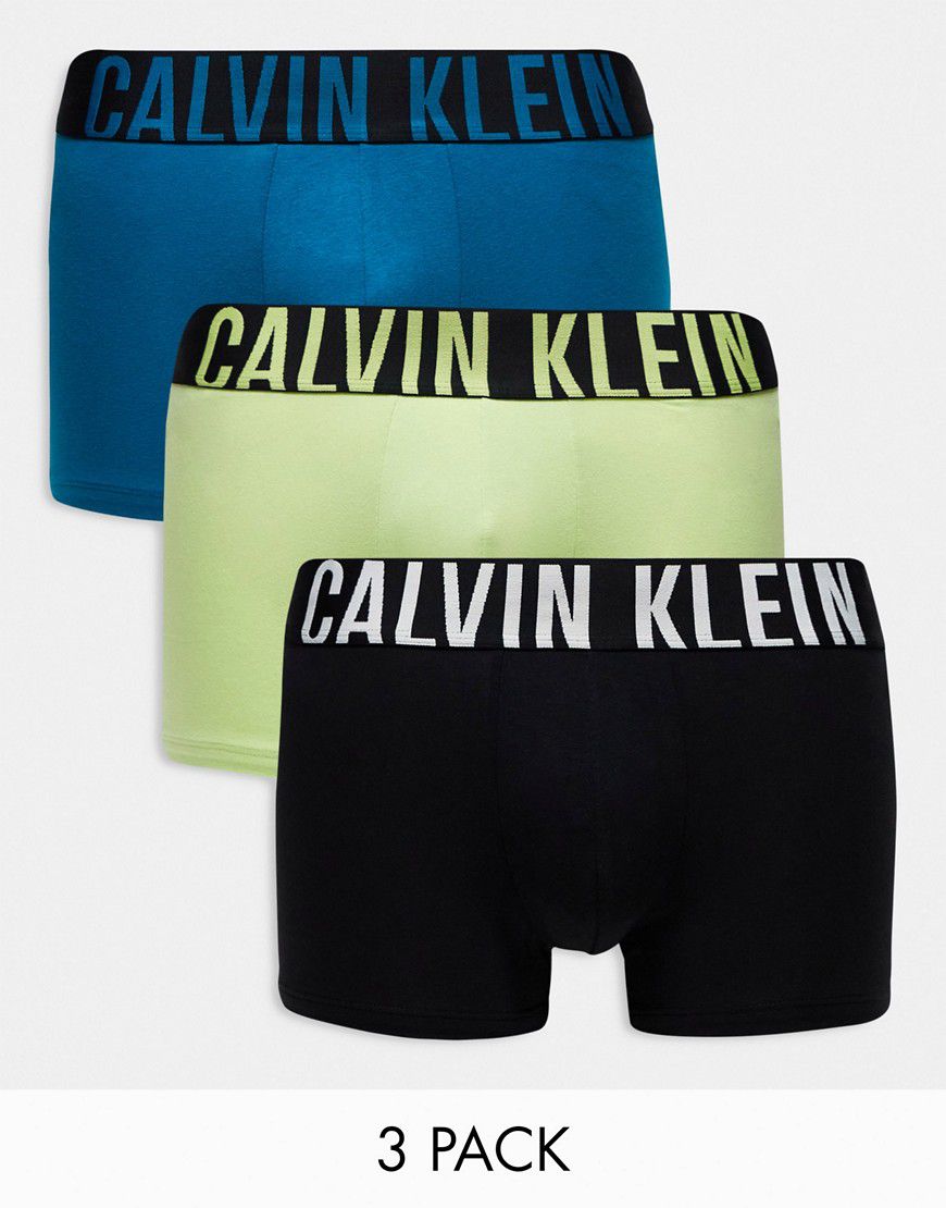 Intense Power Cotton Stretch - Confezione da 3 paia di boxer aderenti - Calvin Klein - Modalova