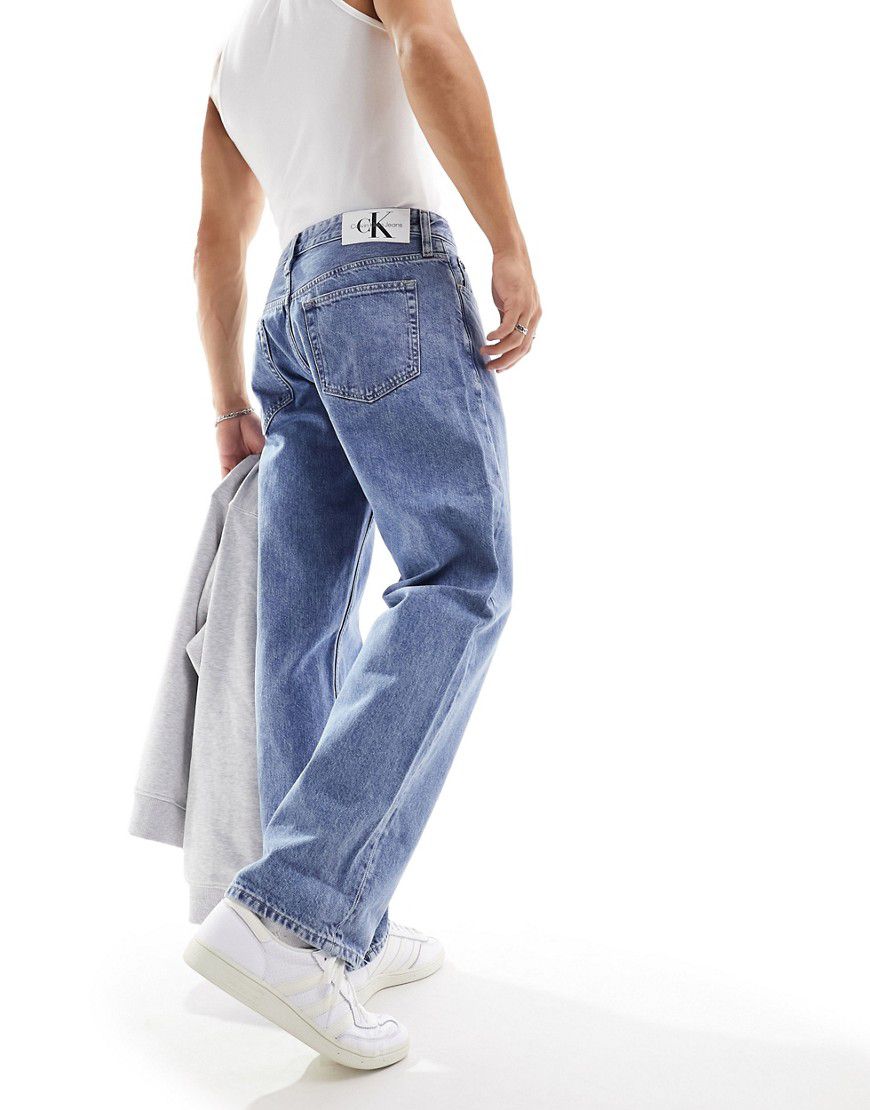Jeans - Jeans dritti stile anni '90 lavaggio medio - Calvin Klein - Modalova